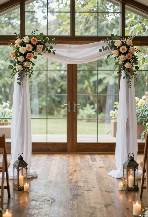 aisle decor simplicity emphasized