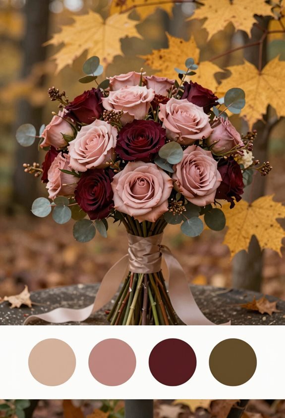 autumn floral bouquet elegance