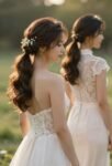 bridal hair for necklines