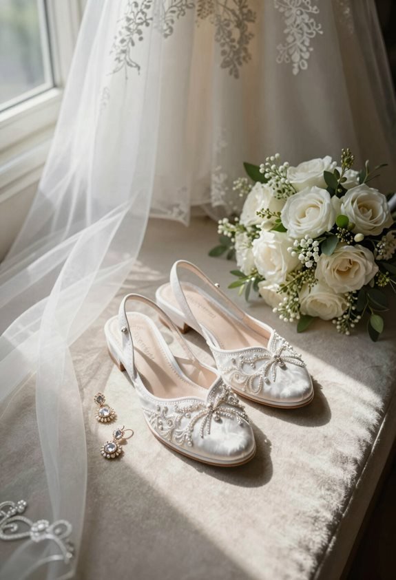 bridal slippers and accessories