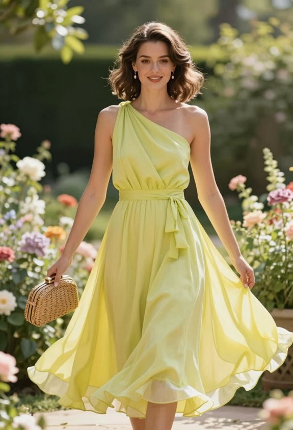 bright summer dress ensemble