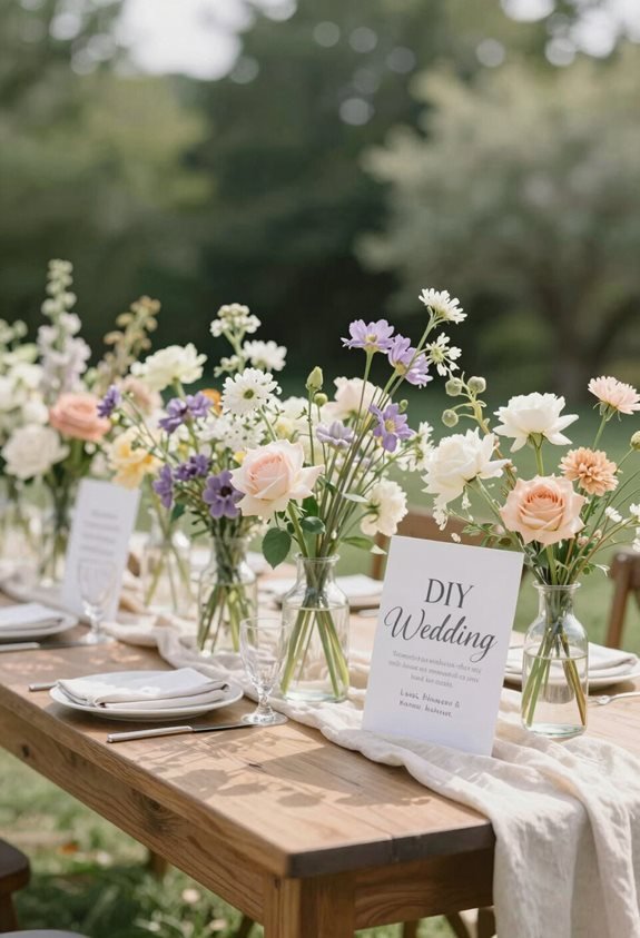 bud vase table decorations