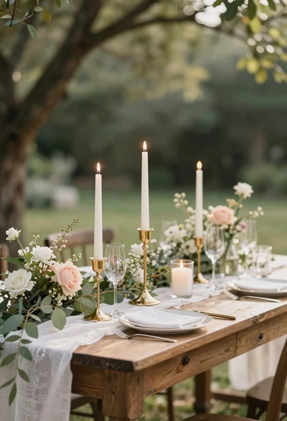 budget friendly gold candles