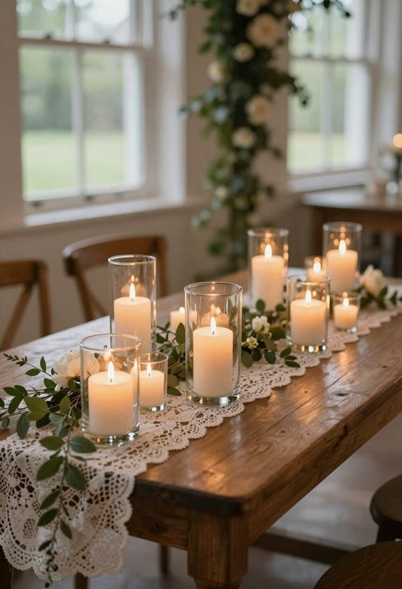 candle clusters create ambiance