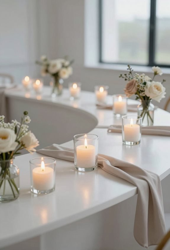 candlelight elegance for receptions