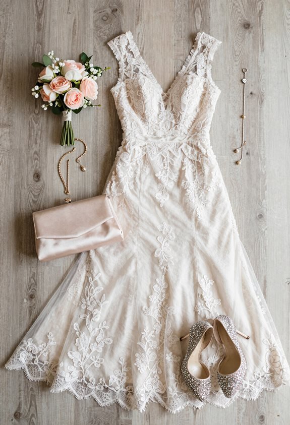 clutch and shoes details