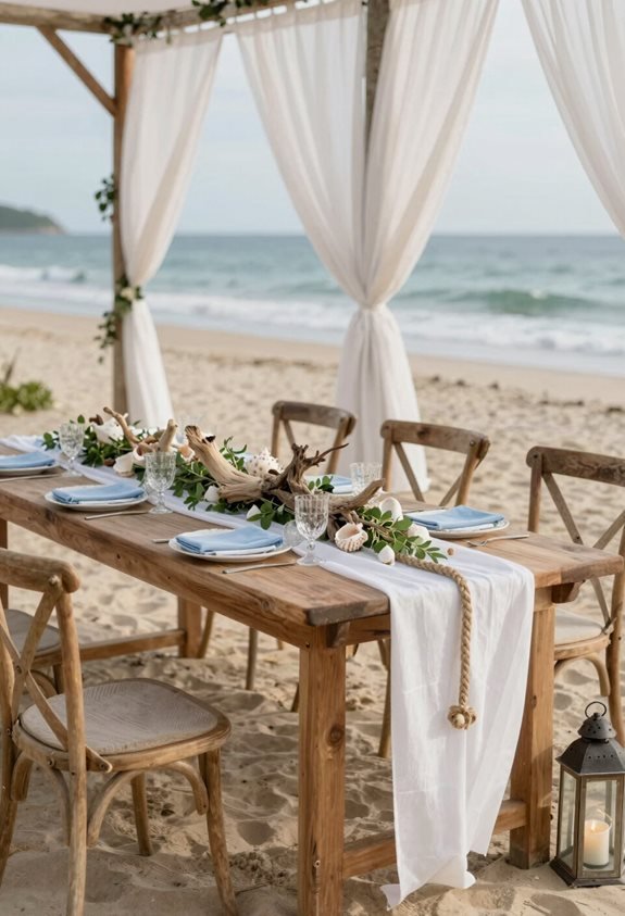 coastal wedding decor style