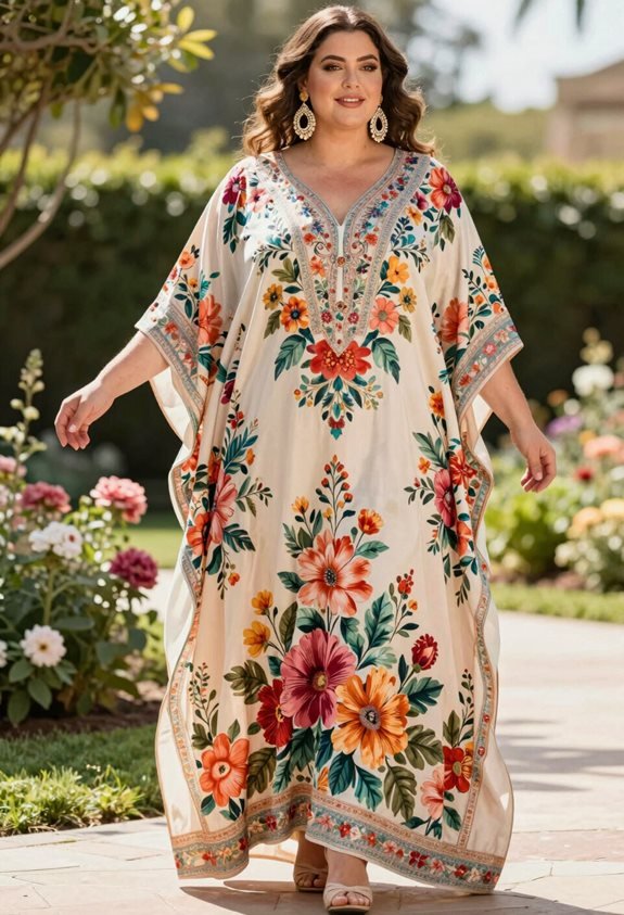 comfortable printed kaftan elegance
