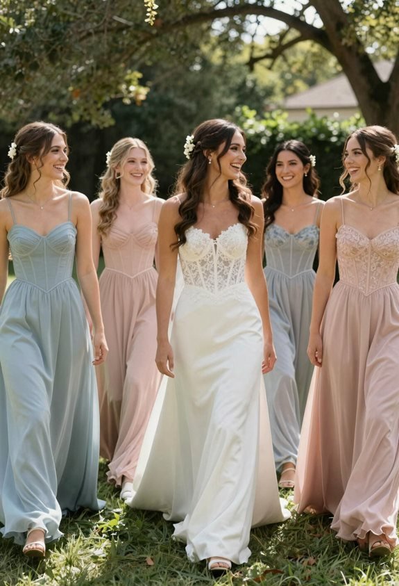 corset dresses for bridesmaids