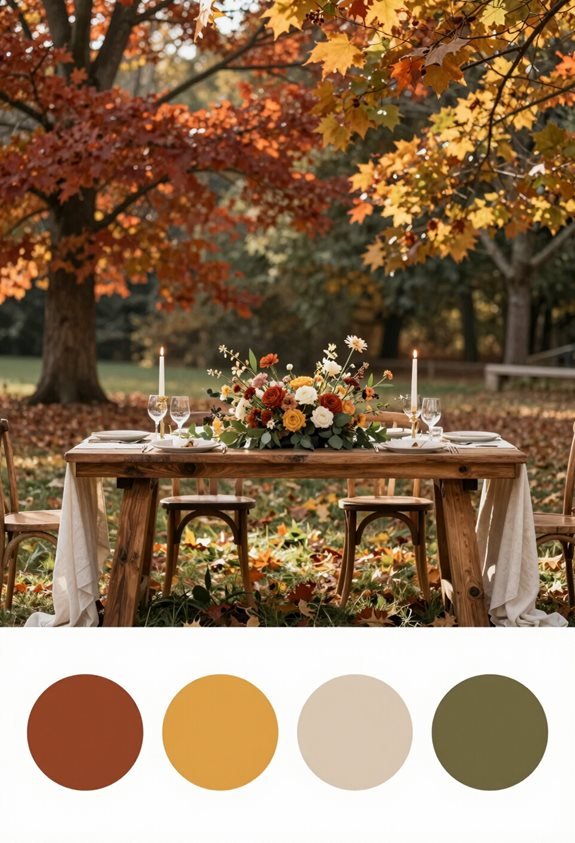 cozy autumn wedding palette
