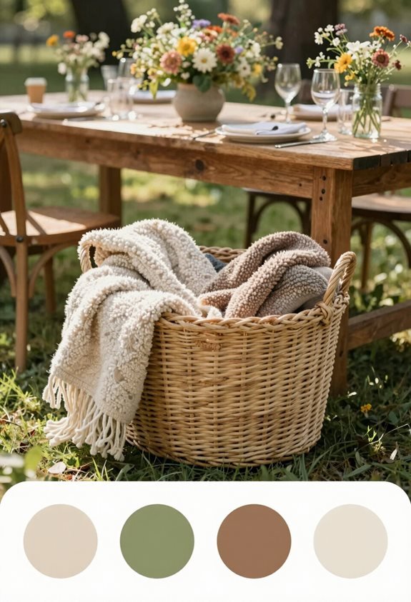 cozy blankets for guests