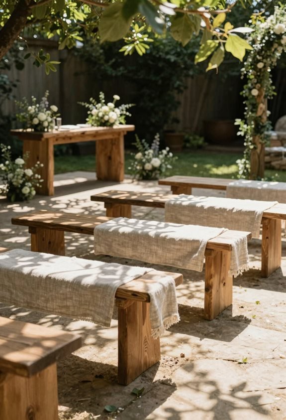 cozy minimalist rustic seating