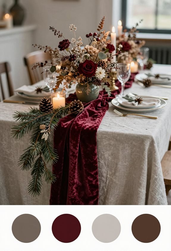 cranberry sage dried florals