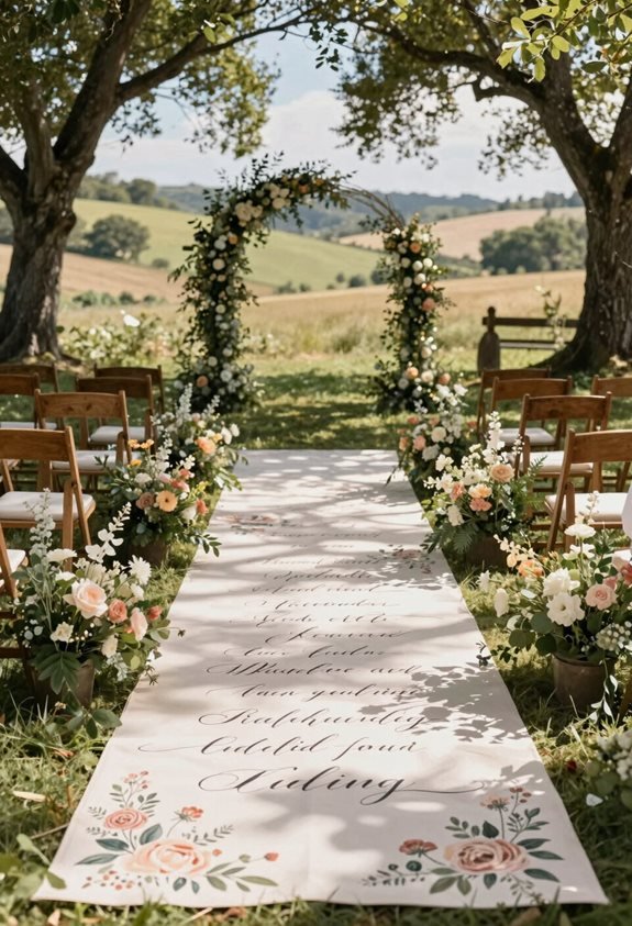 custom aisle runner designs