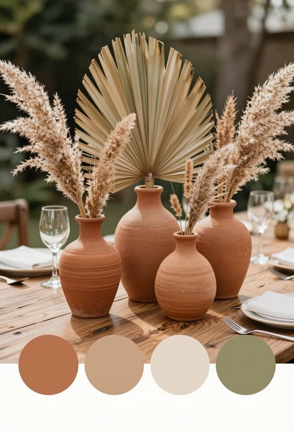 dried floral centerpiece elegance