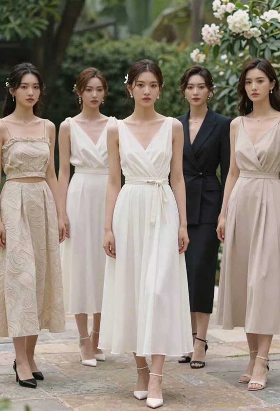 edgy bridesmaid outfit trends