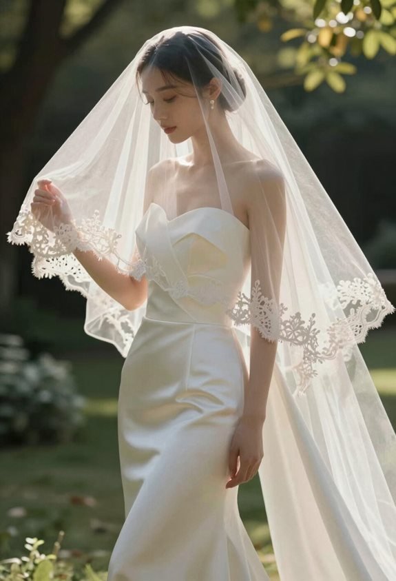 elbow length veil elegance