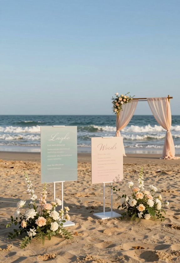 elegant acrylic signage stability