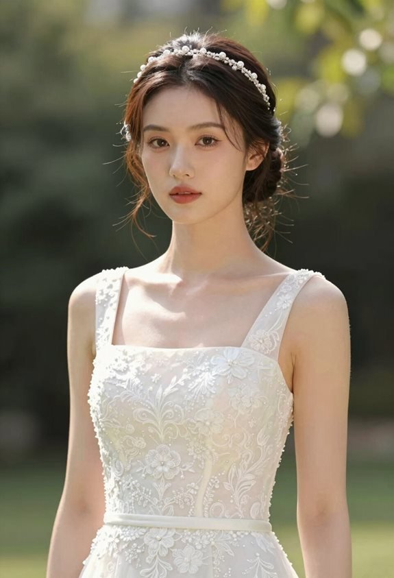 elegant chignon with headband