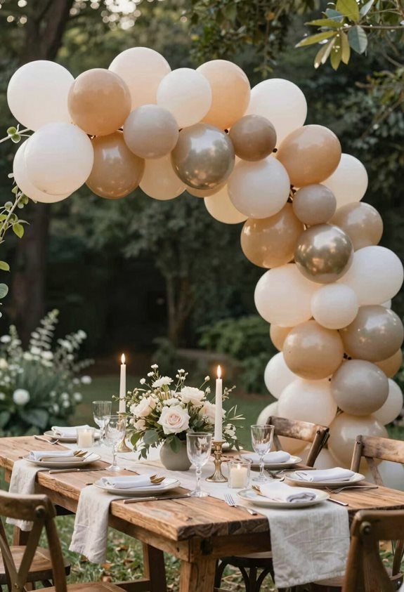 elegant diy balloon arch