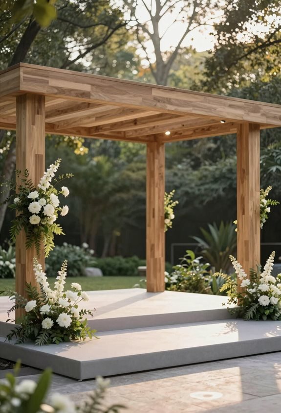 elegant elevated ceremony platforms