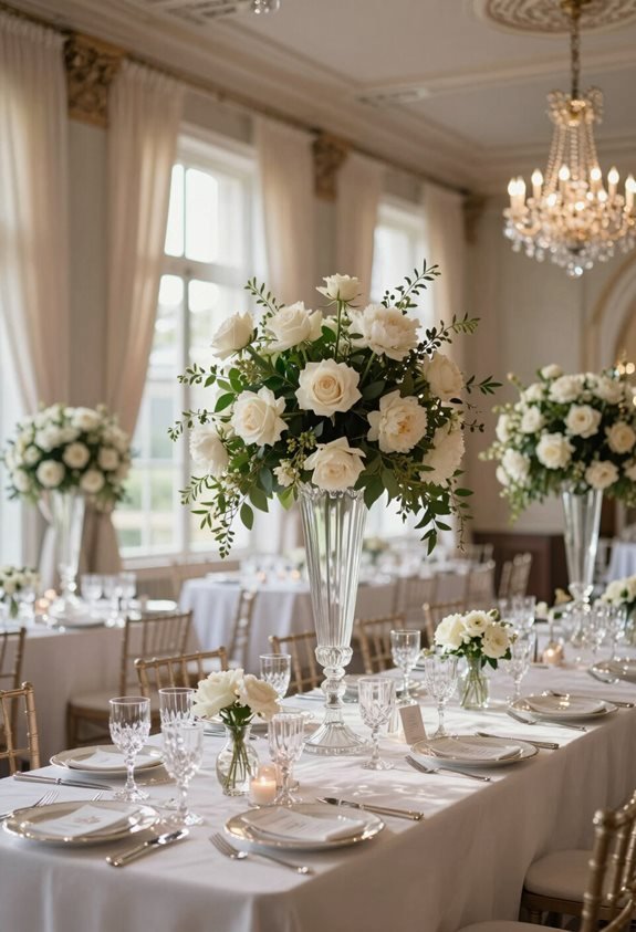 elegant floral table centerpieces