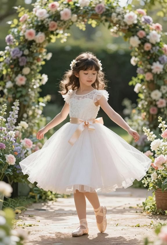 elegant flower girl attire