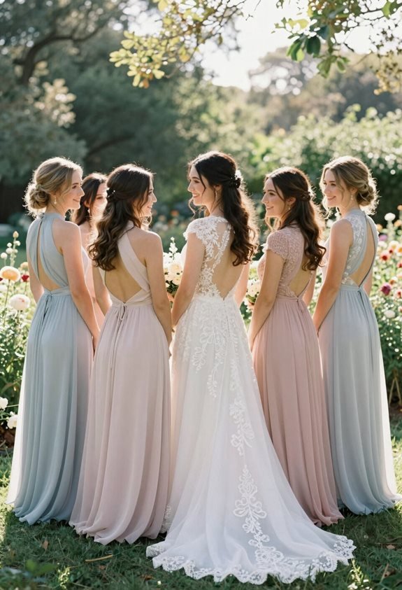 elegant high neck open backs