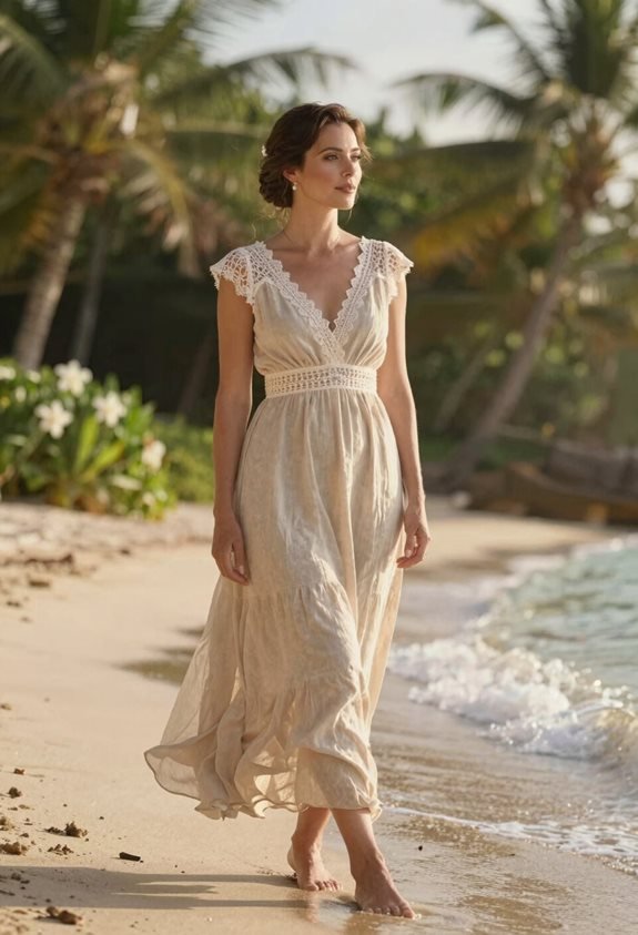 elegant linen dress choice