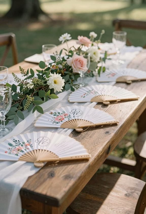 elegant monogram program fans