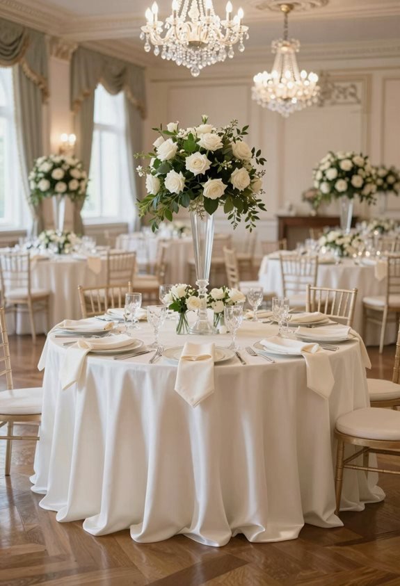 elegant satin silk linens