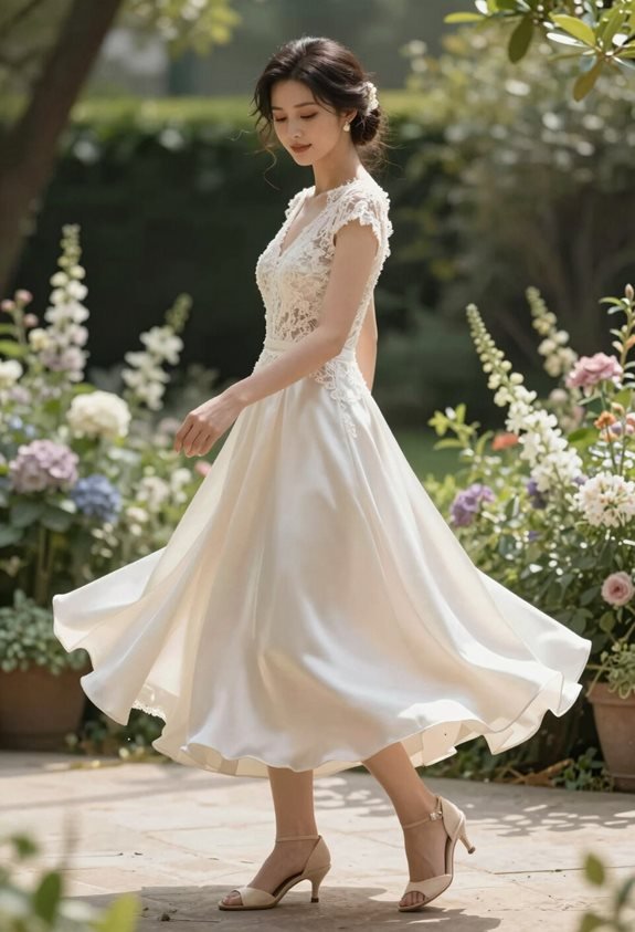 elegant silk wedding attire