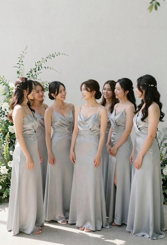 elegant soft gray dresses