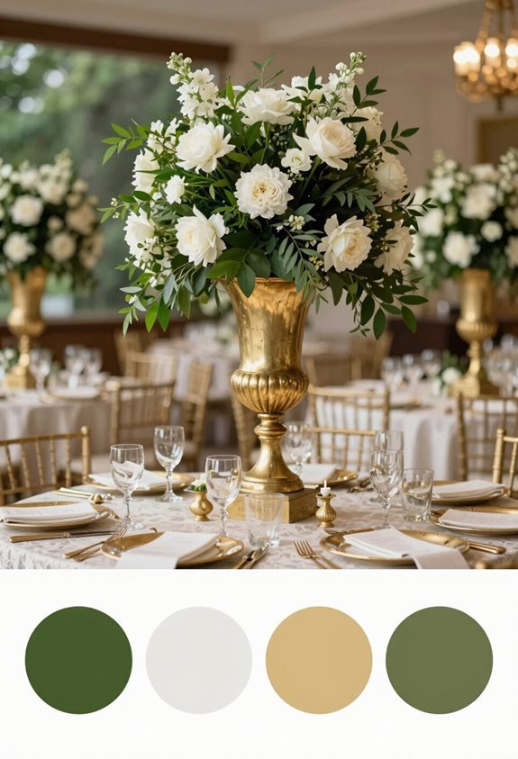 elegant tall floral centerpieces