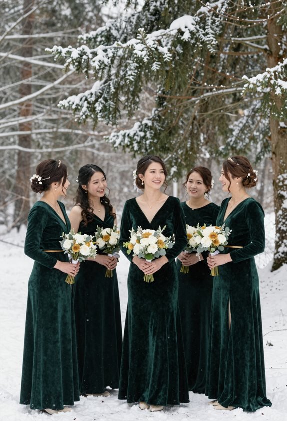 emerald green velvet elegance