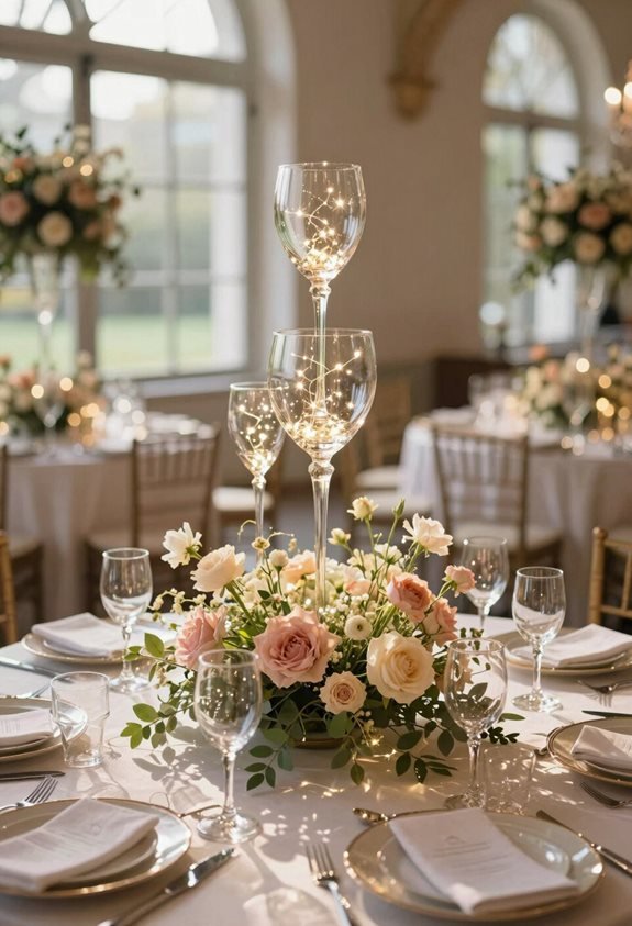enchanted glass centerpiece lighting