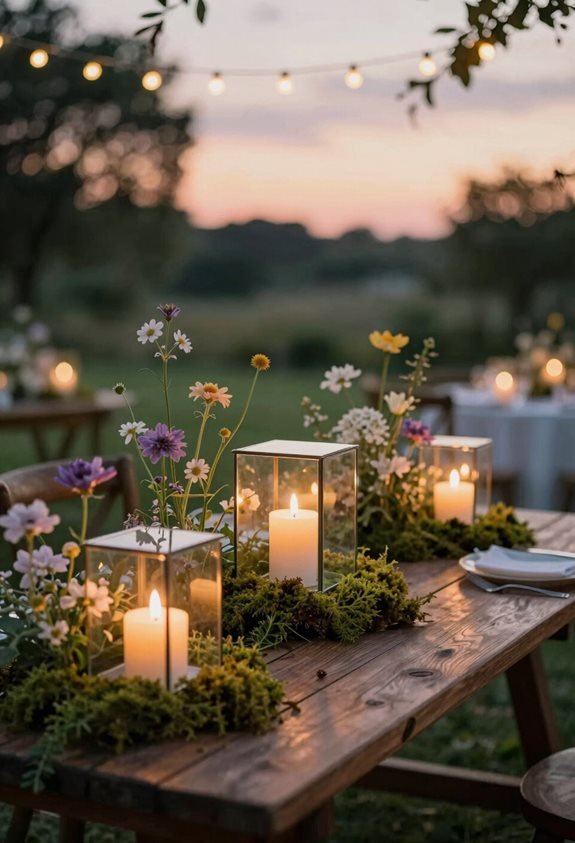garden glow with candles