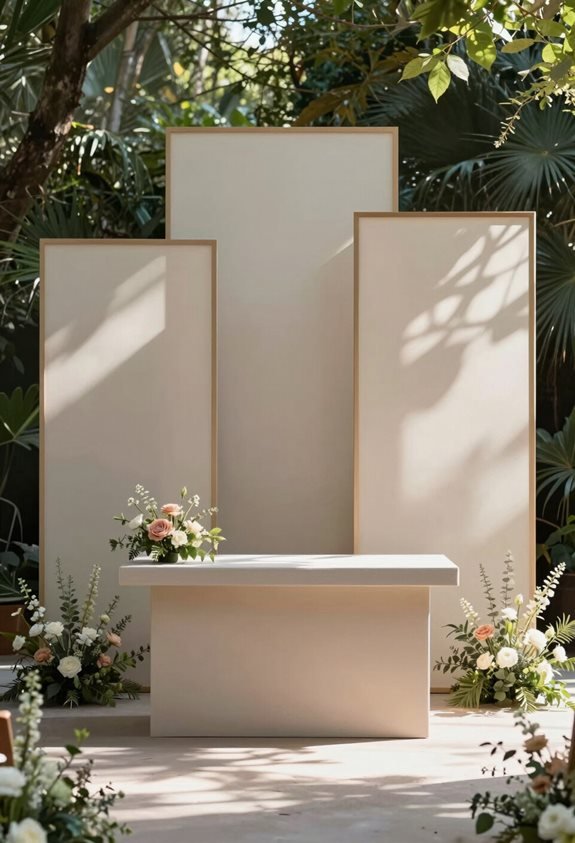 geometric screens enhance ambiance