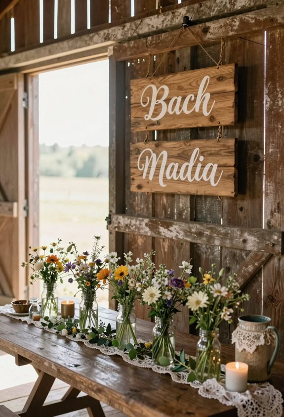 hand painted wooden signage charm