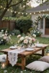 intimate backyard wedding decor