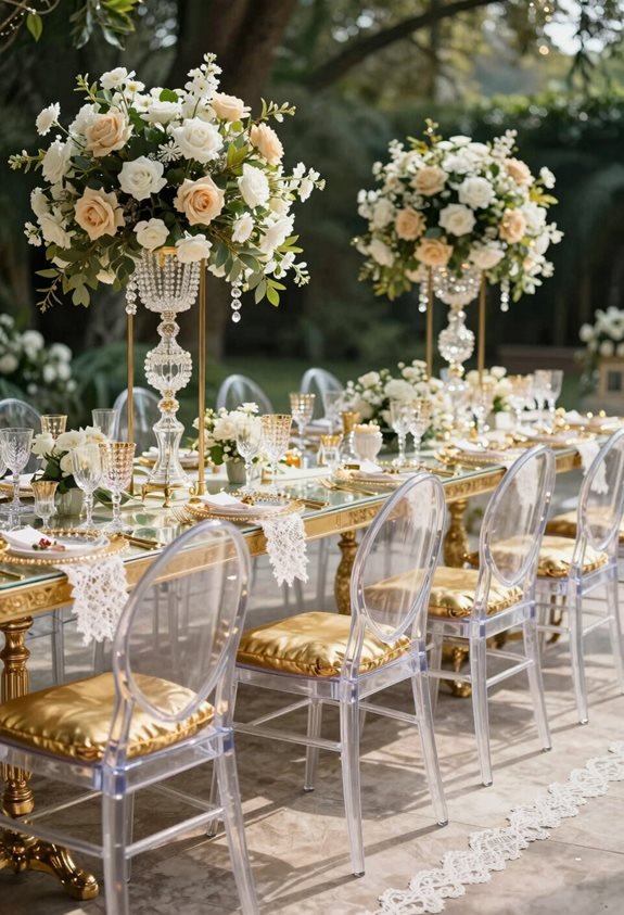 luxe ghost chairs decor