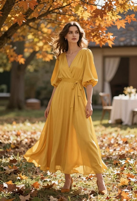 marigold maxi dress elegance
