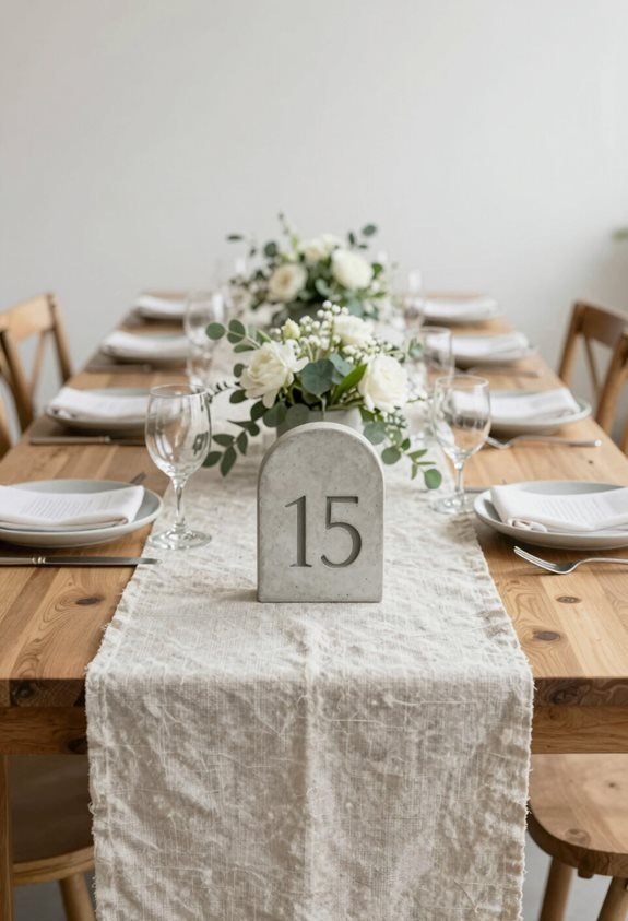 minimalist concrete clay decor