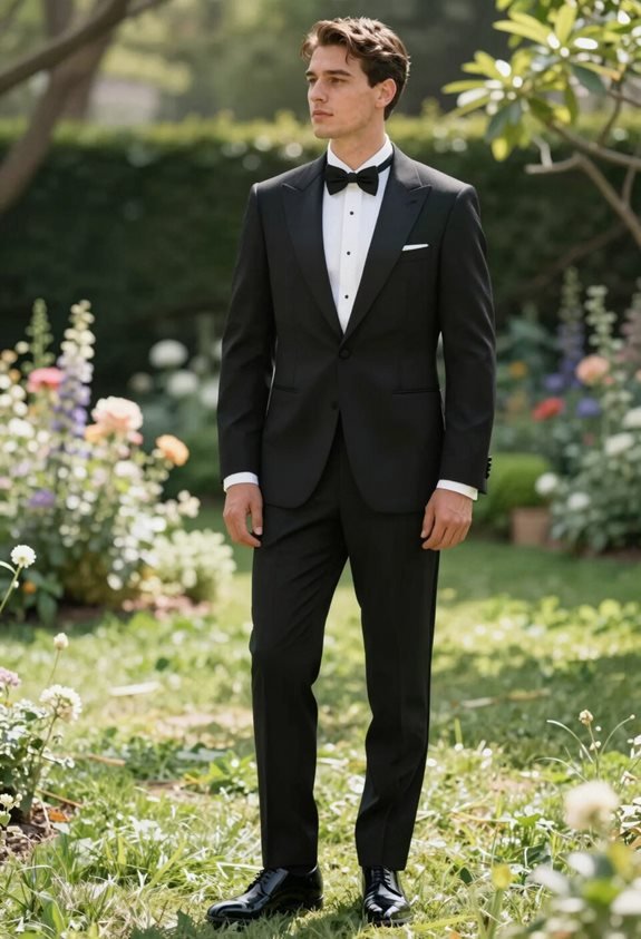 modern classic black tie
