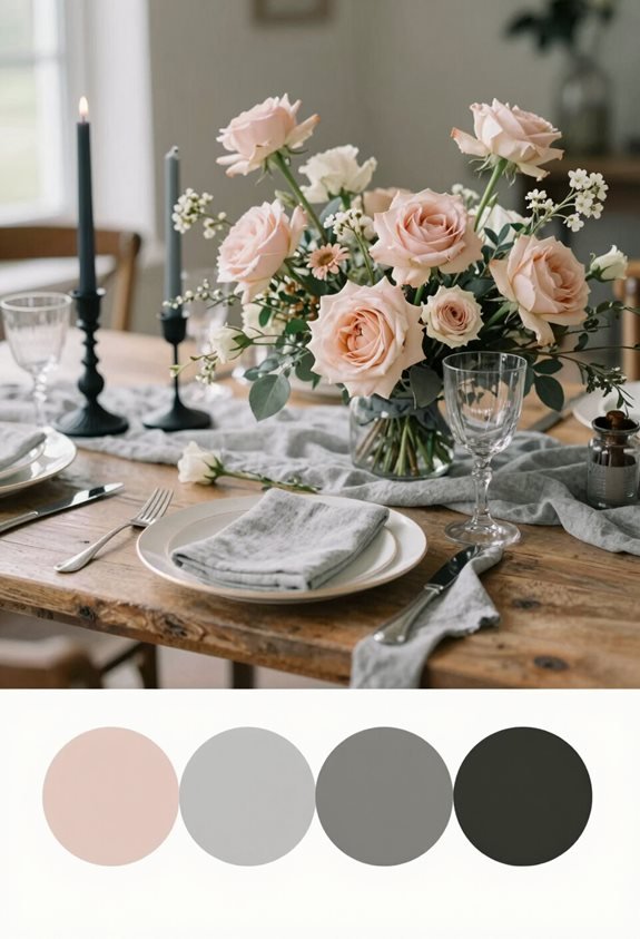 modern elegant wedding decor