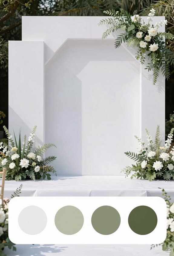 modern minimalist wedding backdrops