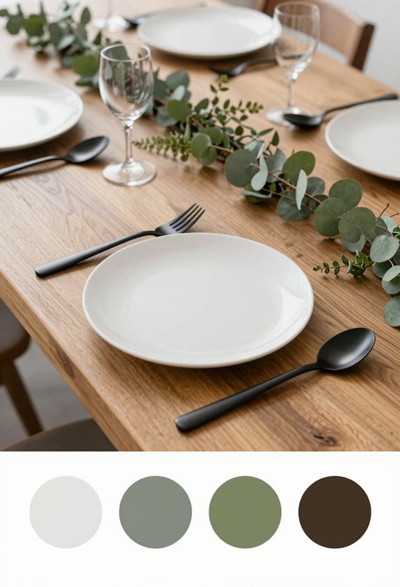 modern minimalist wedding table