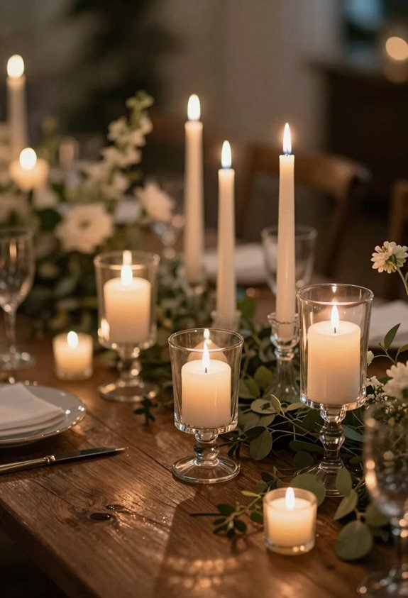 moody taper candle ambiance