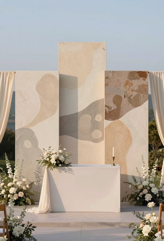 muted abstract art backdrop