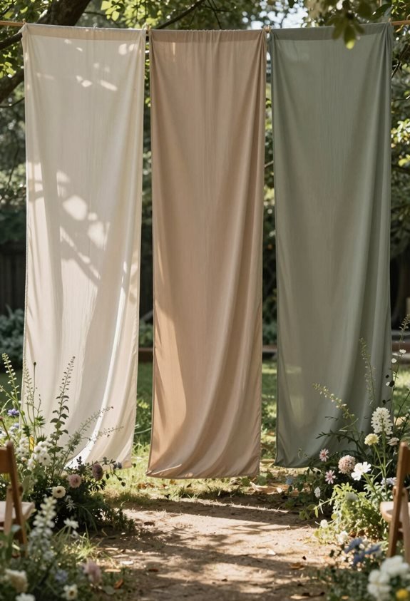 muted earth tone screens